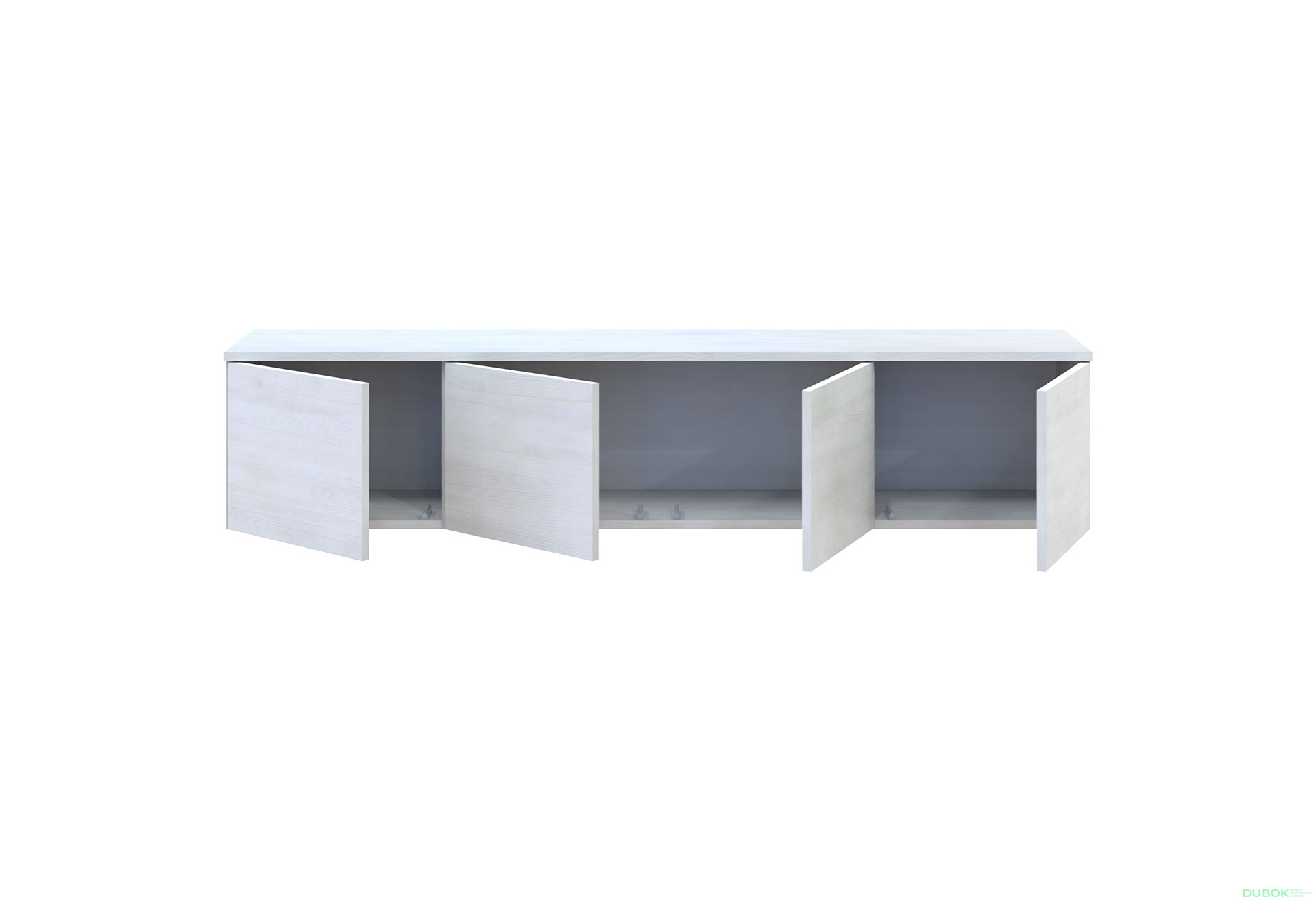 Fotografia 4 - TV stolík Levía biely 4dv 160x35x33