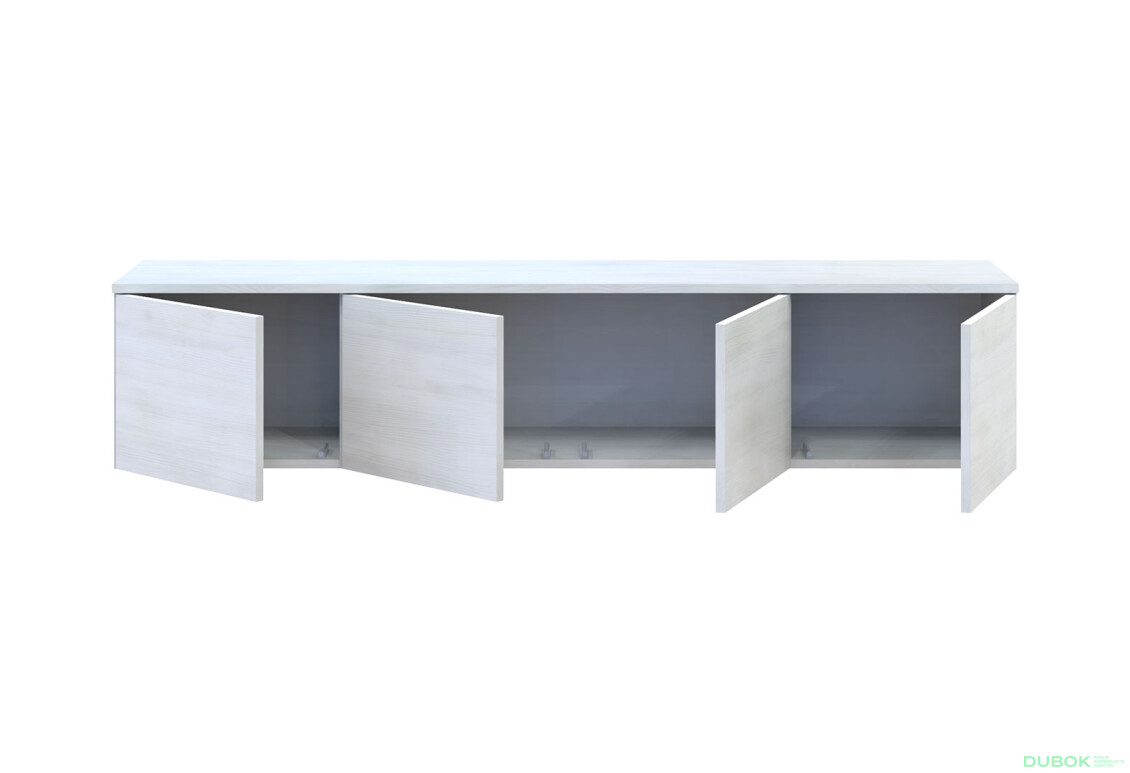 Fotografia 4 - TV stolík Levía biely 4dv 160x35x33