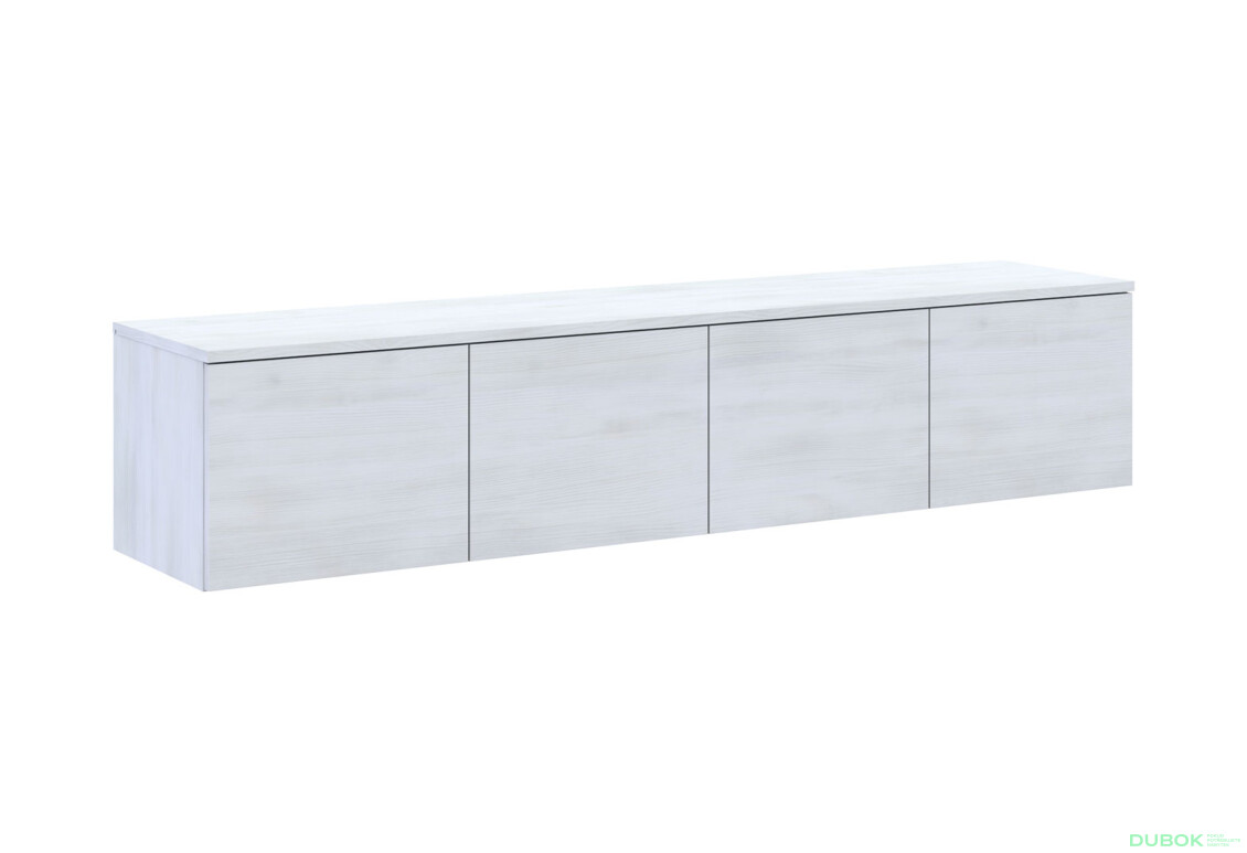 Fotografia 3 - TV stolík Levía biely 4dv 160x35x33