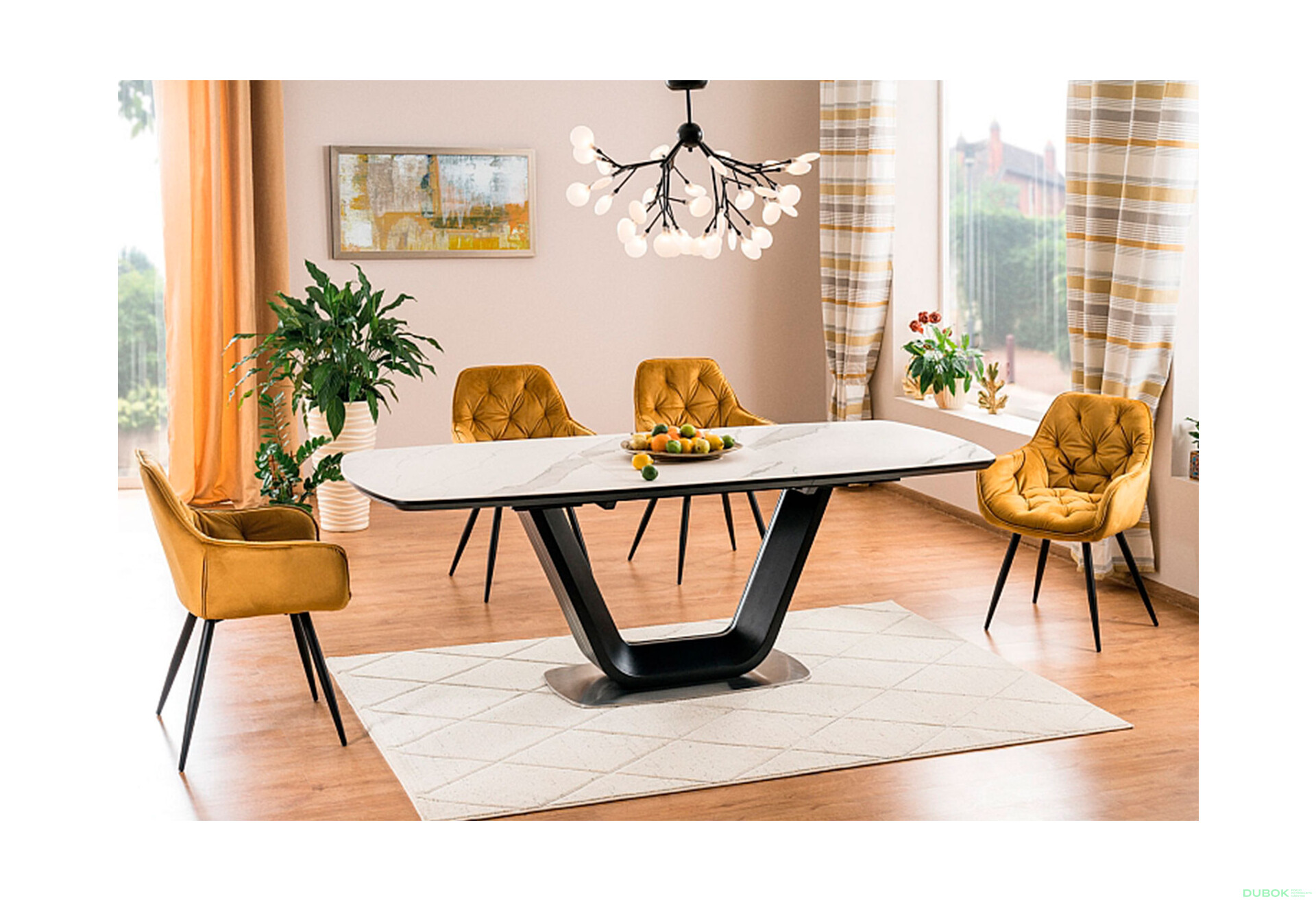 Fotografia 6 - Stolička Cherry Velvet karí Bluvel 68, matná čierna kov