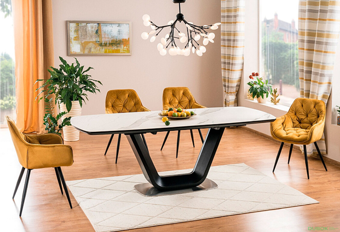 Fotografia 6 - Stolička Cherry Velvet karí Bluvel 68, matná čierna kov