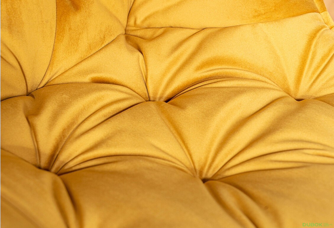 Fotografia 7 - Stolička Cherry Velvet karí Bluvel 68, matná čierna kov