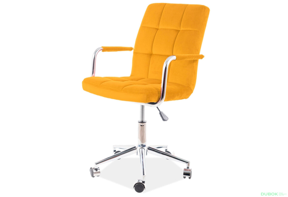 Otočné kreslo Q-022 Velvet, karí Bluvel 68