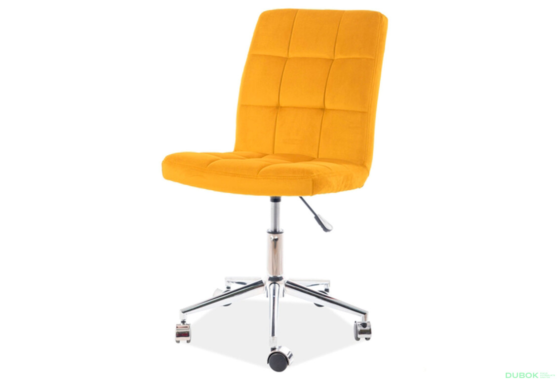 Otočné kreslo Q-020 Velvet, karí Bluvel 68