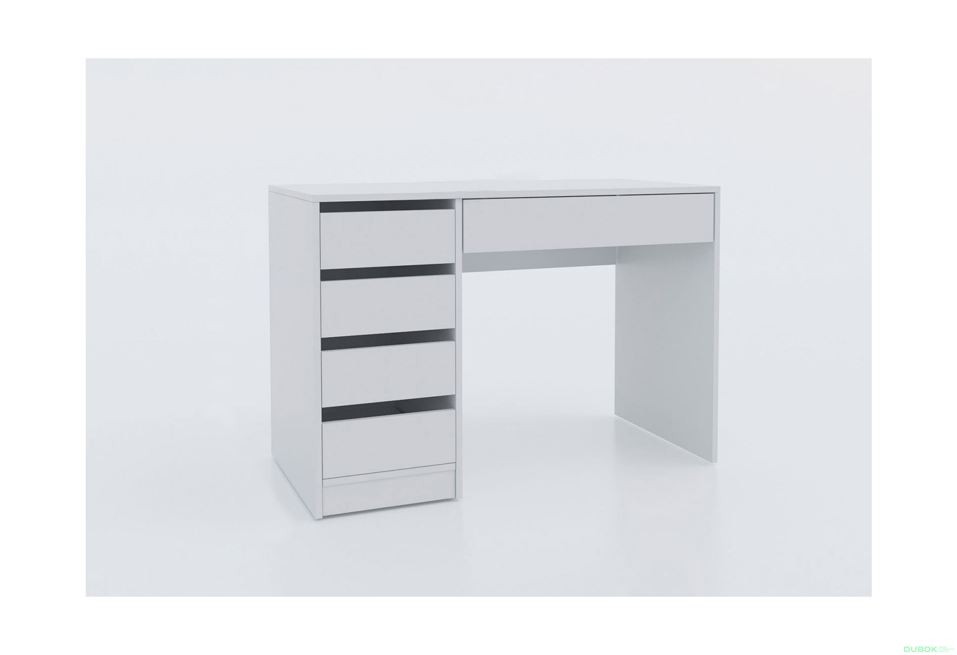 Fotografia 4 - Písací stôl s ľavou montážou Profi 110 cm biely