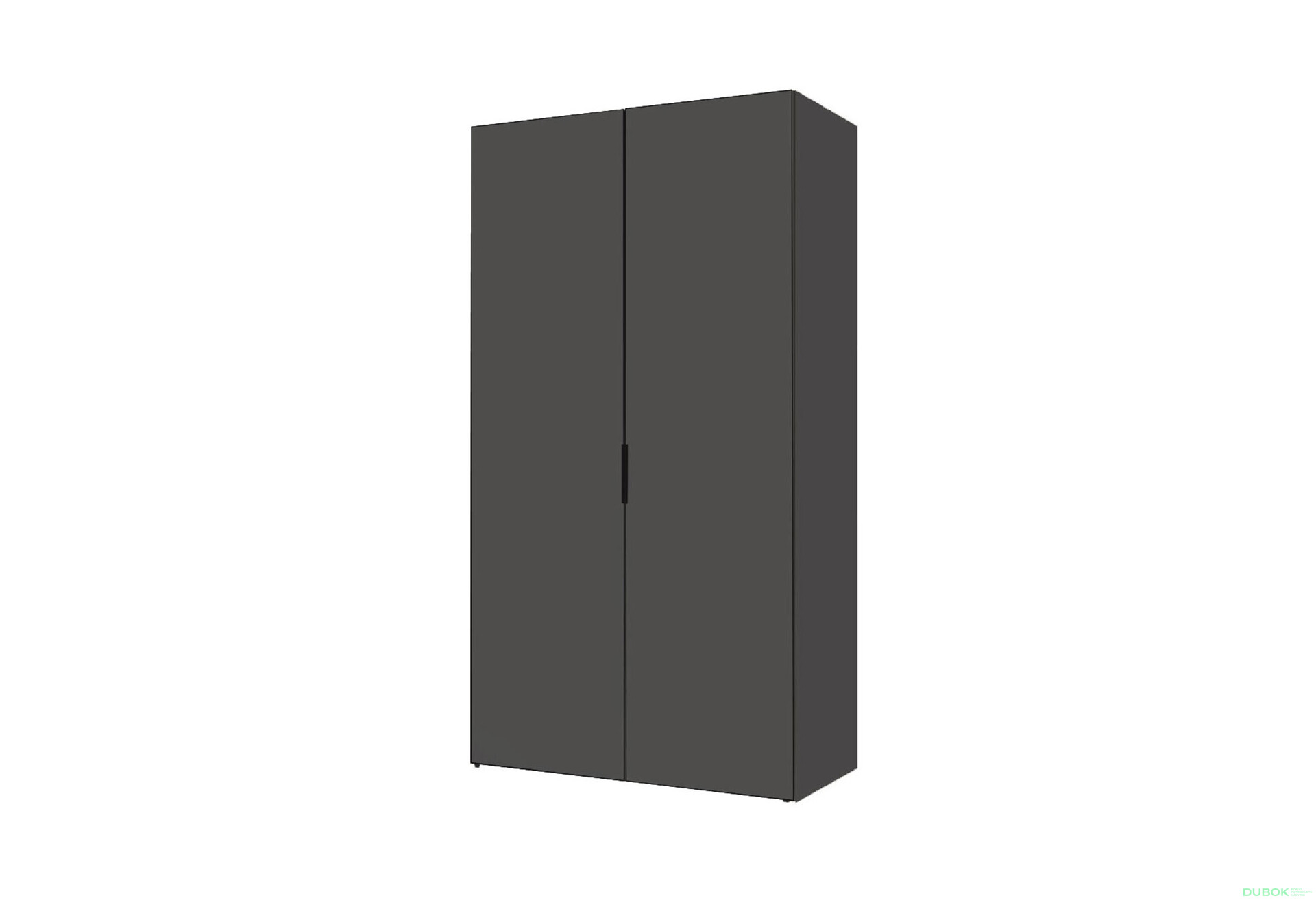 Fotografia 1 - Skriňa dvojdverová 100 cm Modus 2 DTD Antracit BL