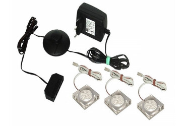 LED 3x ks biely / teplý