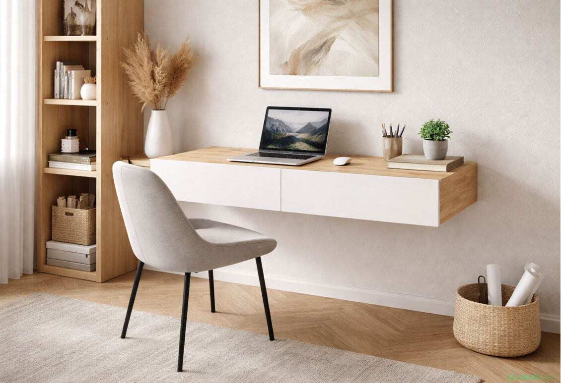 Fotografia 2 - Písací stôl 100 cm dub apalačský / nymphaea alba Space