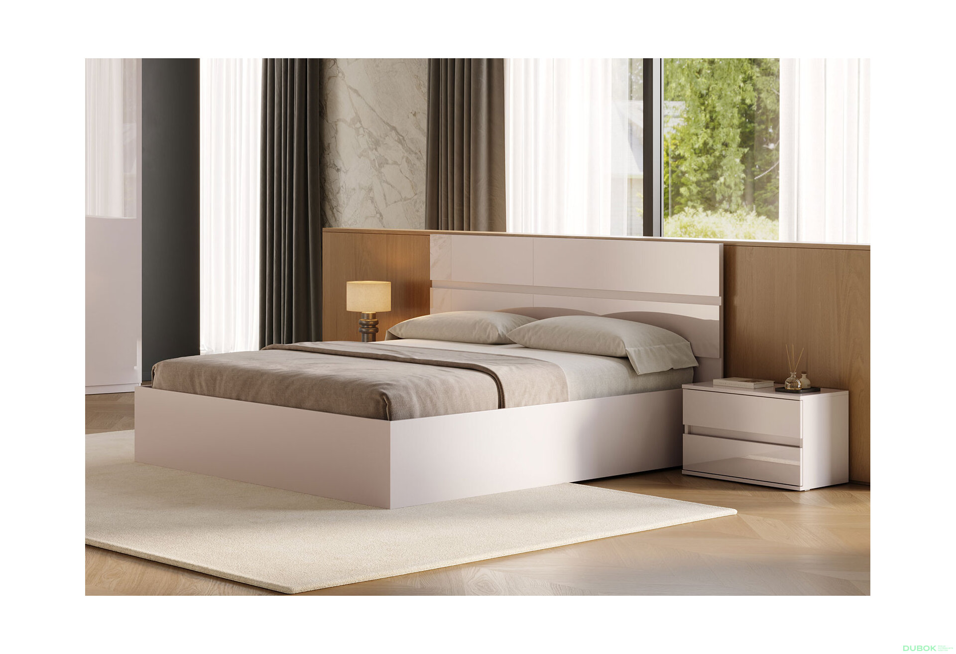 Fotografia 2 - Posteľ 160 výklopná s roštom, kašmírový lesk Lily