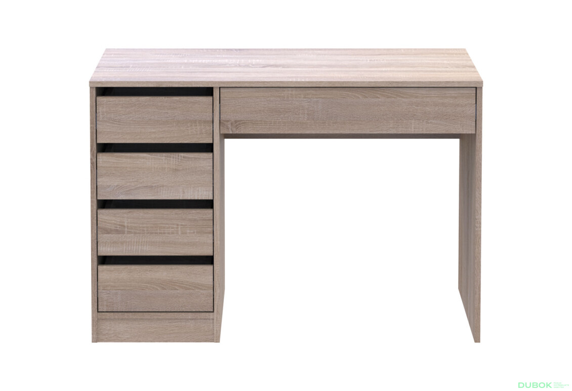 Písací stôl s ľavou montážou Profi 110 cm dub sonoma - Fotografia 3 Fotografia 3 - Písací stôl s ľavou montážou Profi 110 cm dub sonoma