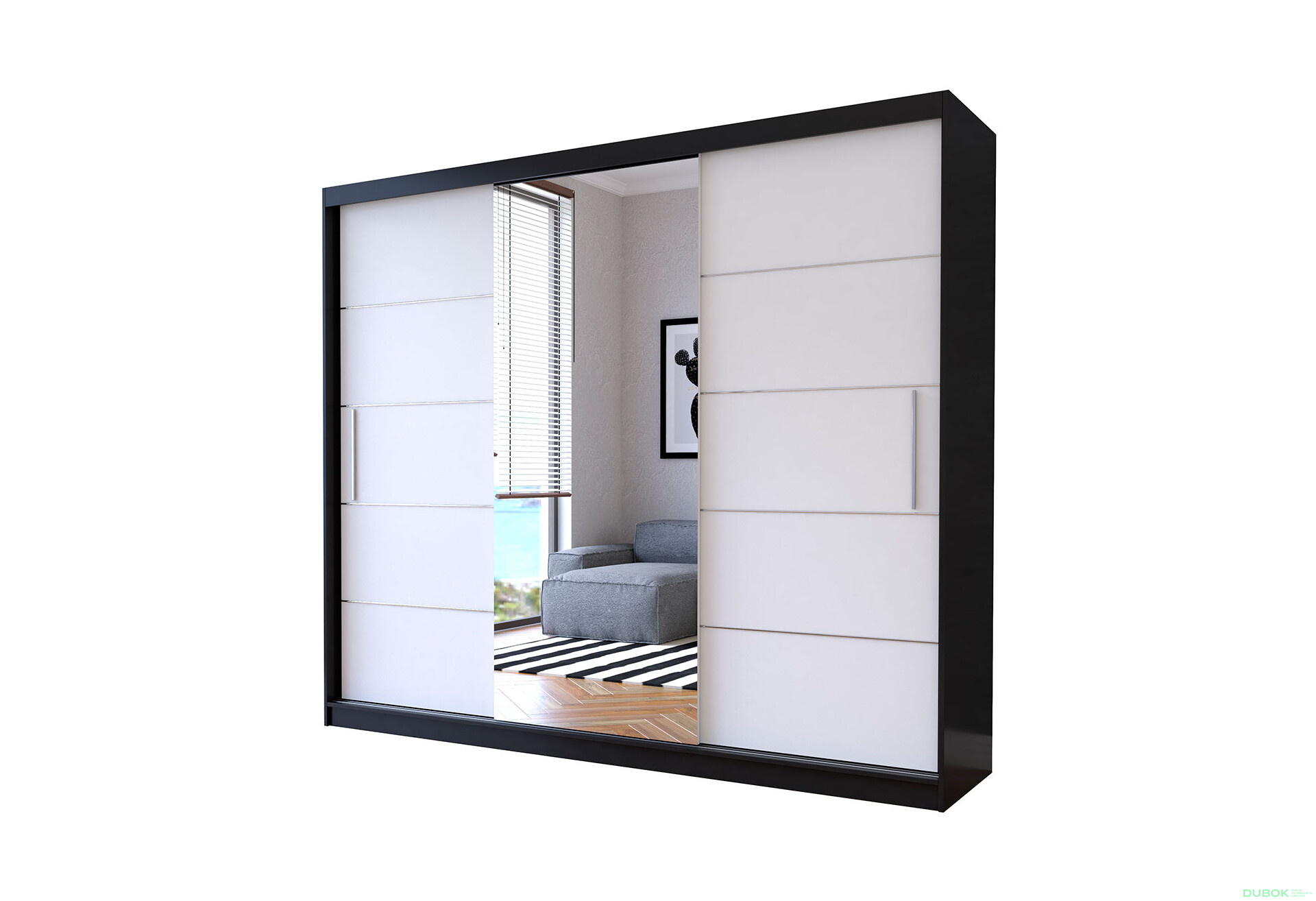 Fotografia 1 - Skriňa Albumu so zrkadlom čierny / biely