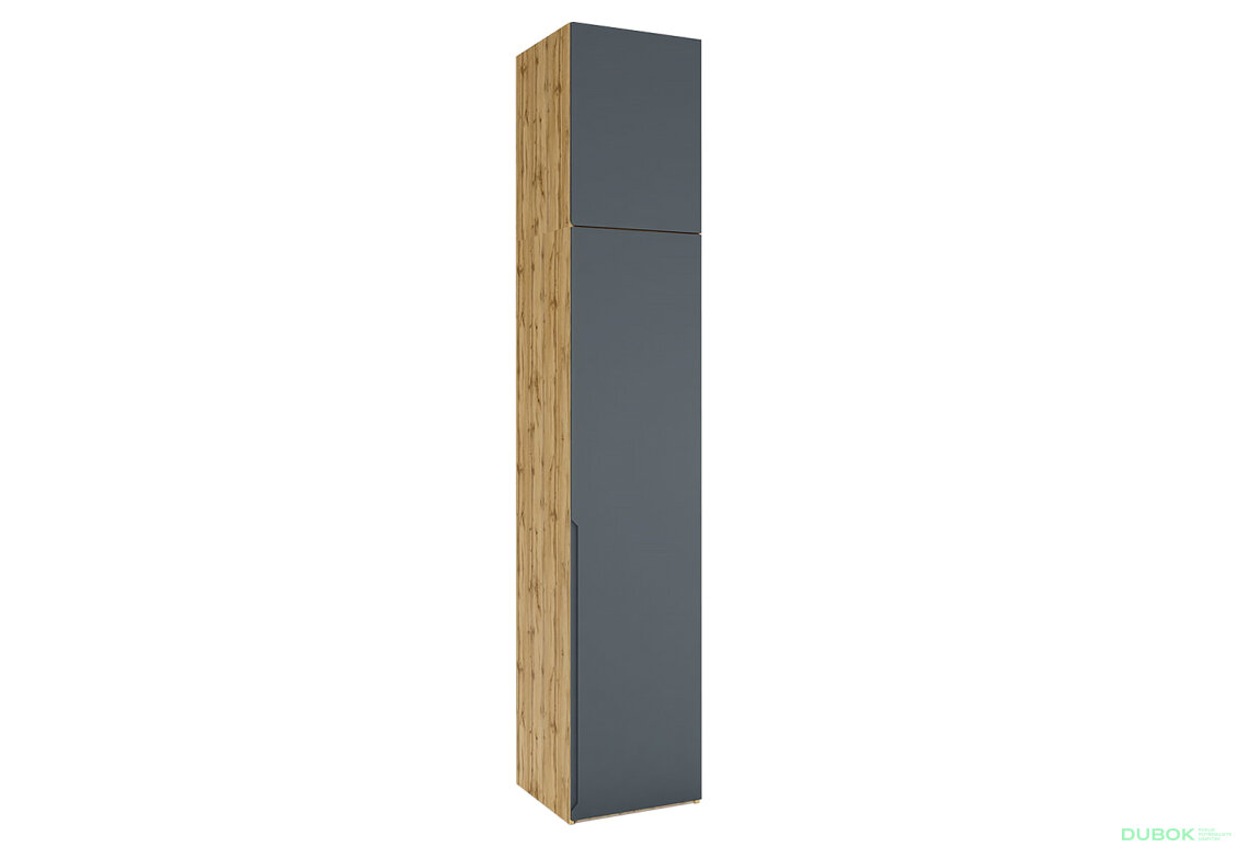 Regál Neapol 1D 50 s nadstavcom dub appalači / antracit