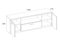 Fotografia 3 - TV stolík 2d1s/180 dub navarra Doorset