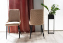 Fotografia 3 - Stolička Piano B Velvet béžový Bluvel 28, kov čierna matná