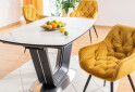Fotografia 3 - Stolička Cherry Velvet karí Bluvel 68, matná čierna kov