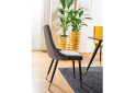 Fotografia 4 - Stolička Piano Velvet čierny Bluvel 19, kov čierny / zlatý