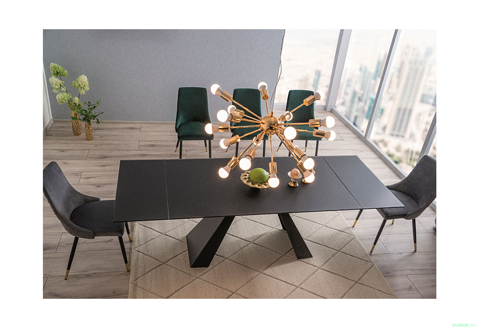 Fotografia 5 - Stolička Piano Velvet čierny Bluvel 19, kov čierny / zlatý