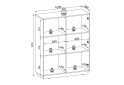 Komoda KW-104 biela Royal - Fotografia 4 Fotografia 4 - Komoda KW-104 biela Royal