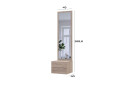 Skrinka so zrkadlom dub sonoma drevotrieska / zrkadlo 45x40x168,6 Sola - Fotografia 6 Fotografia 6 - Skrinka so zrkadlom dub sonoma drevotrieska / zrkadlo 45x40x168,6 Sola