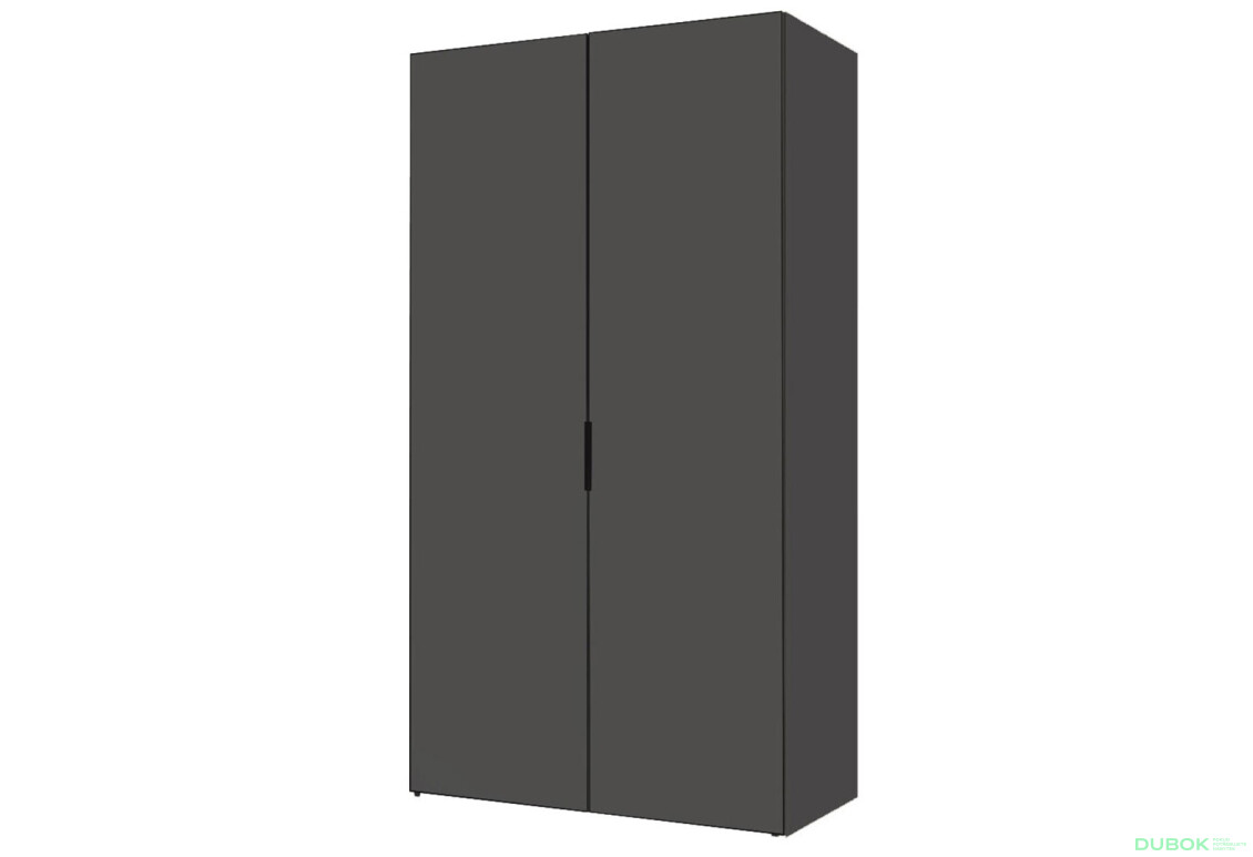 Skriňa dvojdverová 100 cm Modus 2 DTD Antracit BL