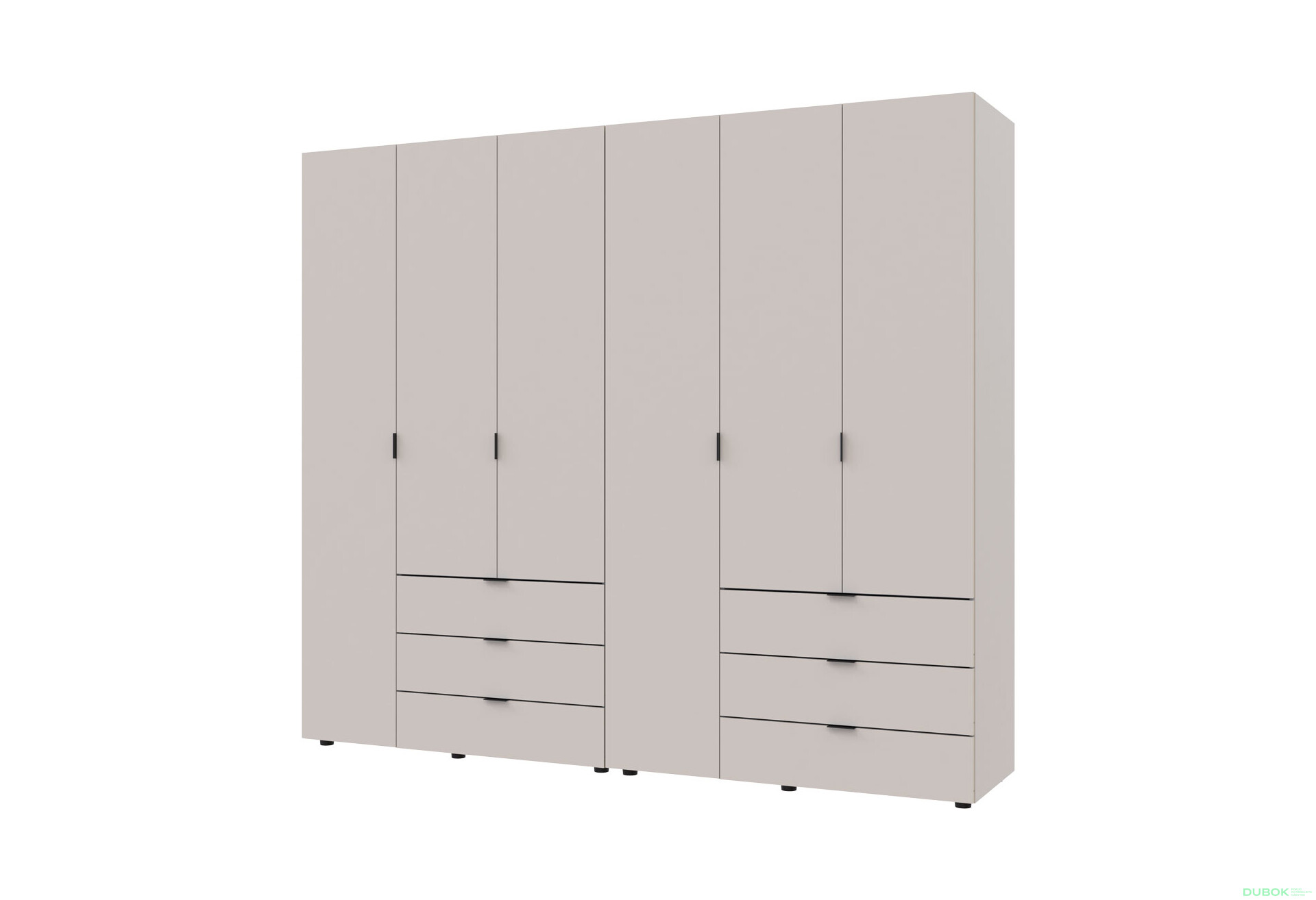 Skriňa šesťdverová Gelar 232.42 cm Kašmír - Fotografia 1 Fotografia 1 - Skriňa šesťdverová Gelar 232.42 cm Kašmír