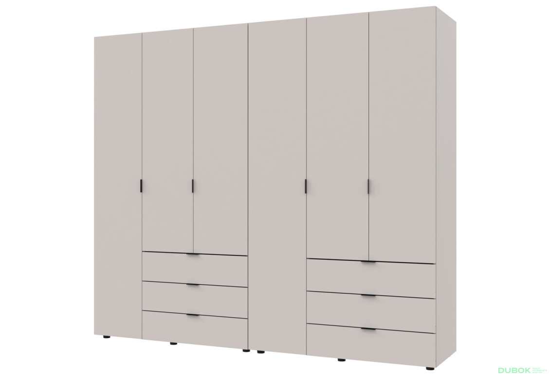 Skriňa šesťdverová Gelar 232.42 cm Kašmír - Fotografia 1 Fotografia 1 - Skriňa šesťdverová Gelar 232.42 cm Kašmír