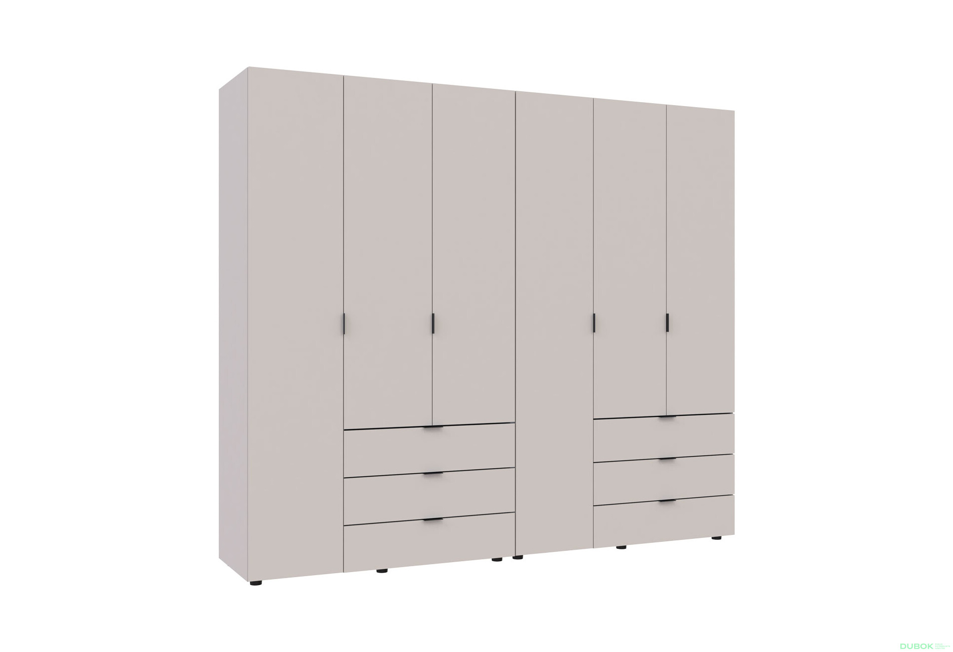 Skriňa šesťdverová Gelar 232.42 cm Kašmír - Fotografia 3 Fotografia 3 - Skriňa šesťdverová Gelar 232.42 cm Kašmír