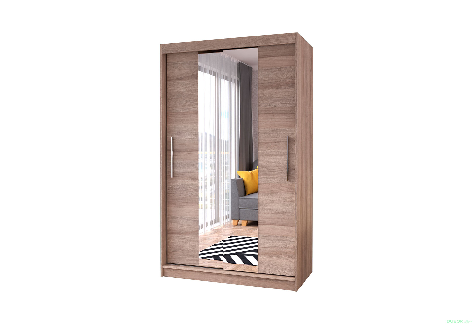 Fotografia 1 - Skriňa Neomi 01 so zrkadlom dub sonoma