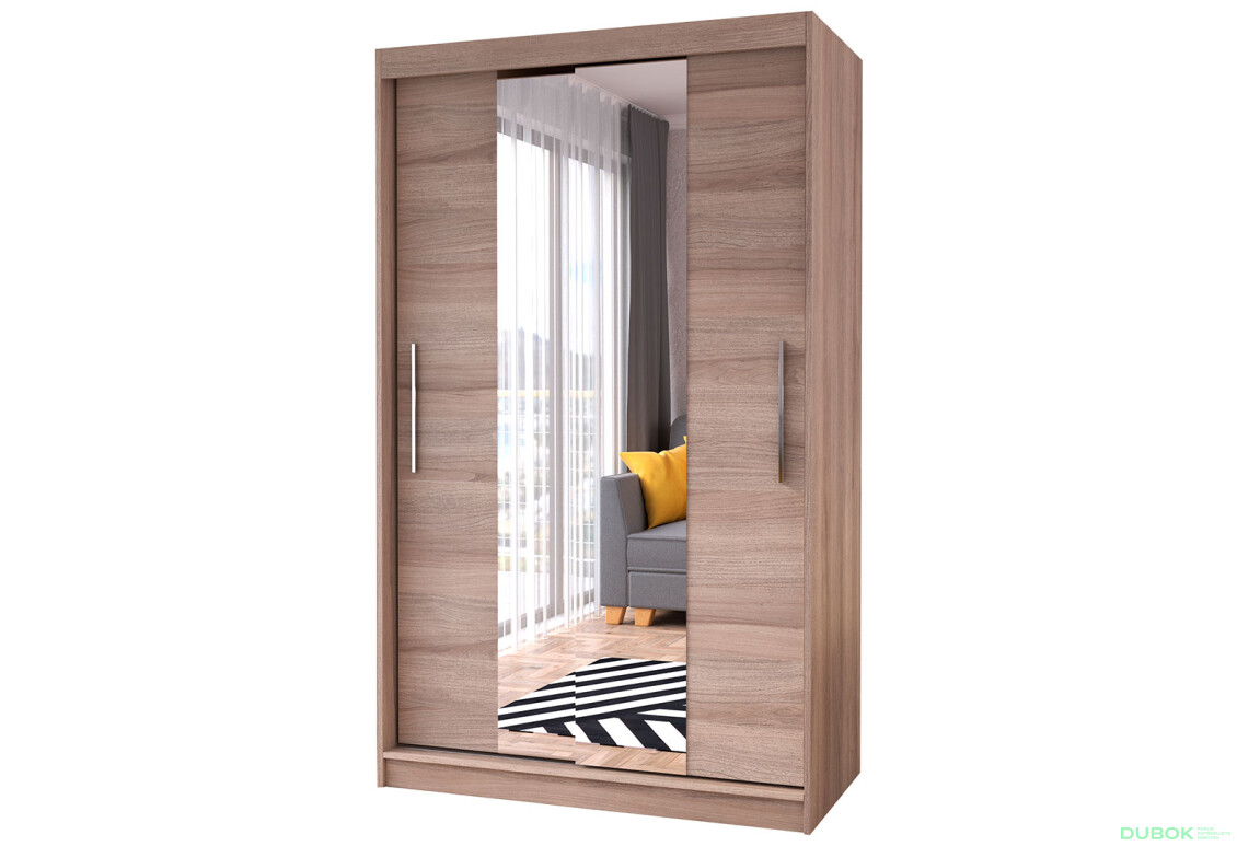 Skriňa Neomi 01 so zrkadlom dub sonoma