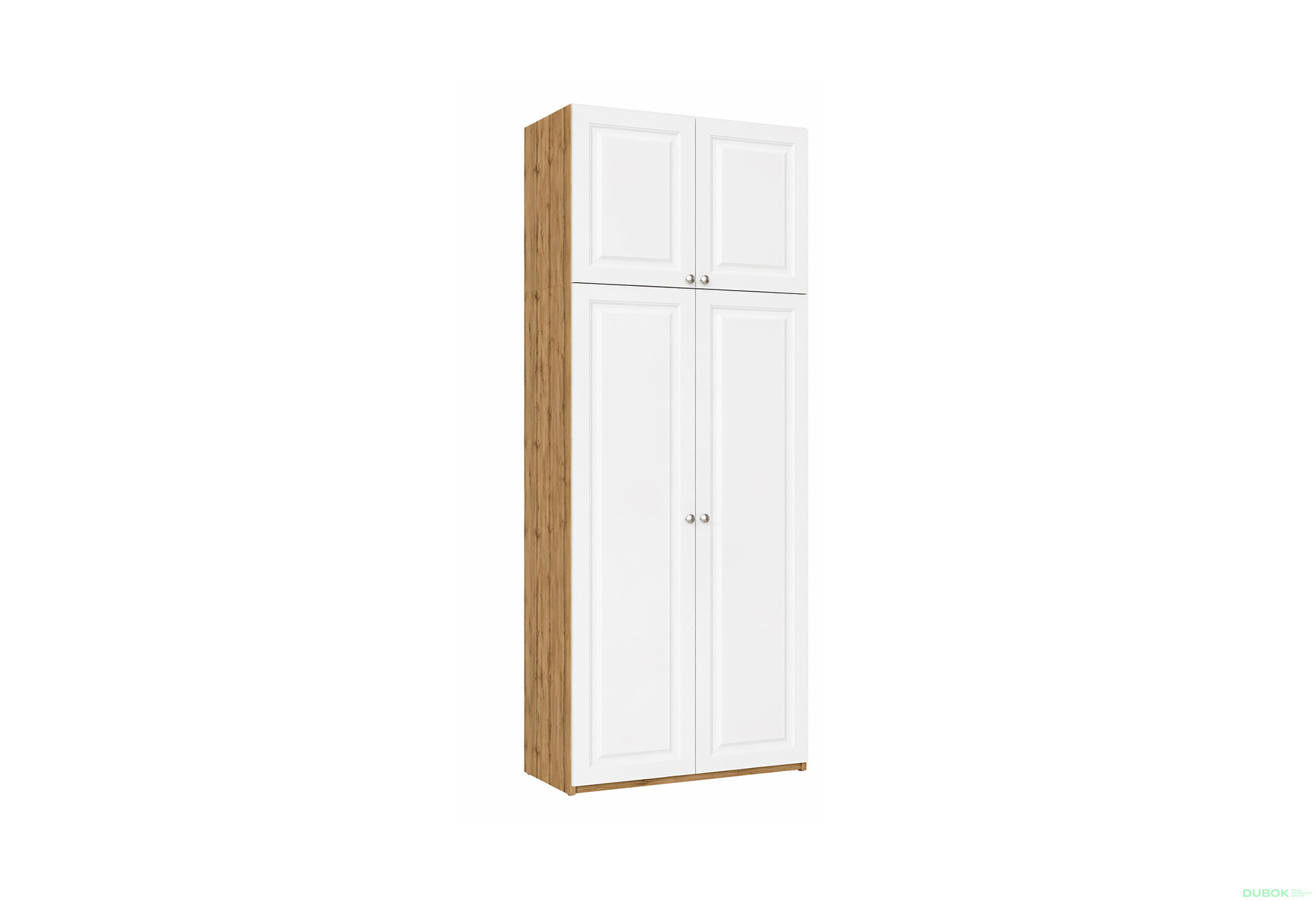 Obrázok 1 - Skriňa Madrid 100×55×275 cm s nadstavcom, dub appalachi / biely