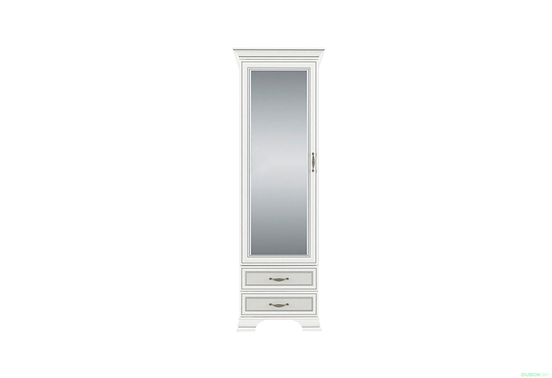 Fotografia 1 - Regál so zrkadlom 1D2S fineline crema Tiffany II