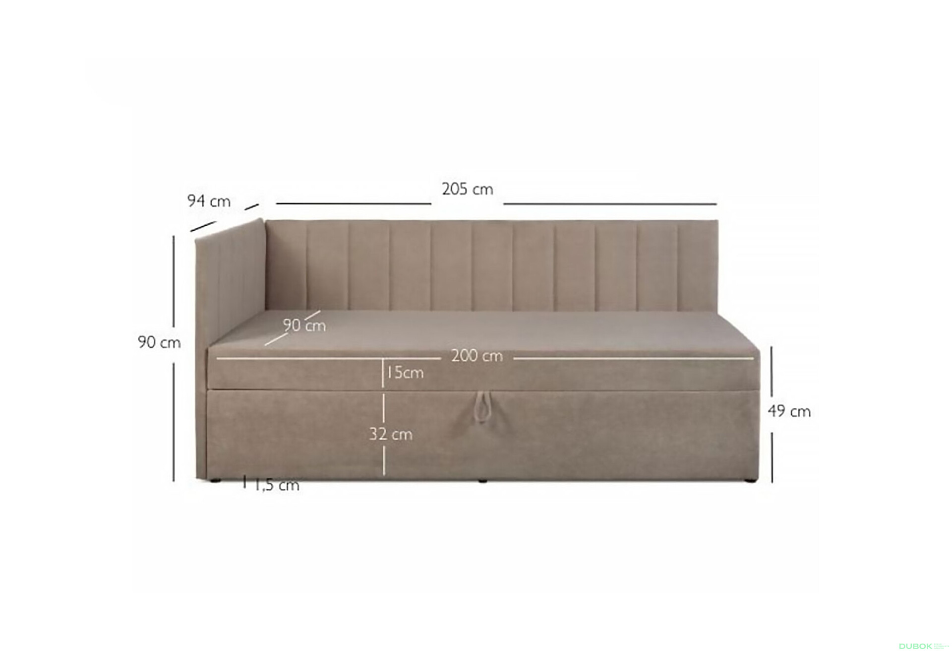 Fotografia 5 - Tápa Cropp Uttario Velvet 2976 béžový Kleo