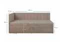 Fotografia 5 - Tápa Cropp Uttario Velvet 2976 béžový Kleo