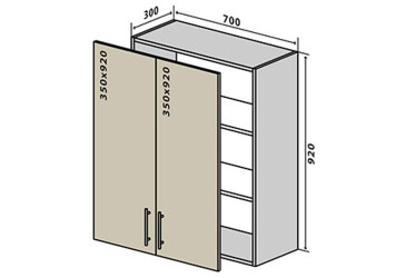 V88 Skrinka 2D 70 Alta Luxe