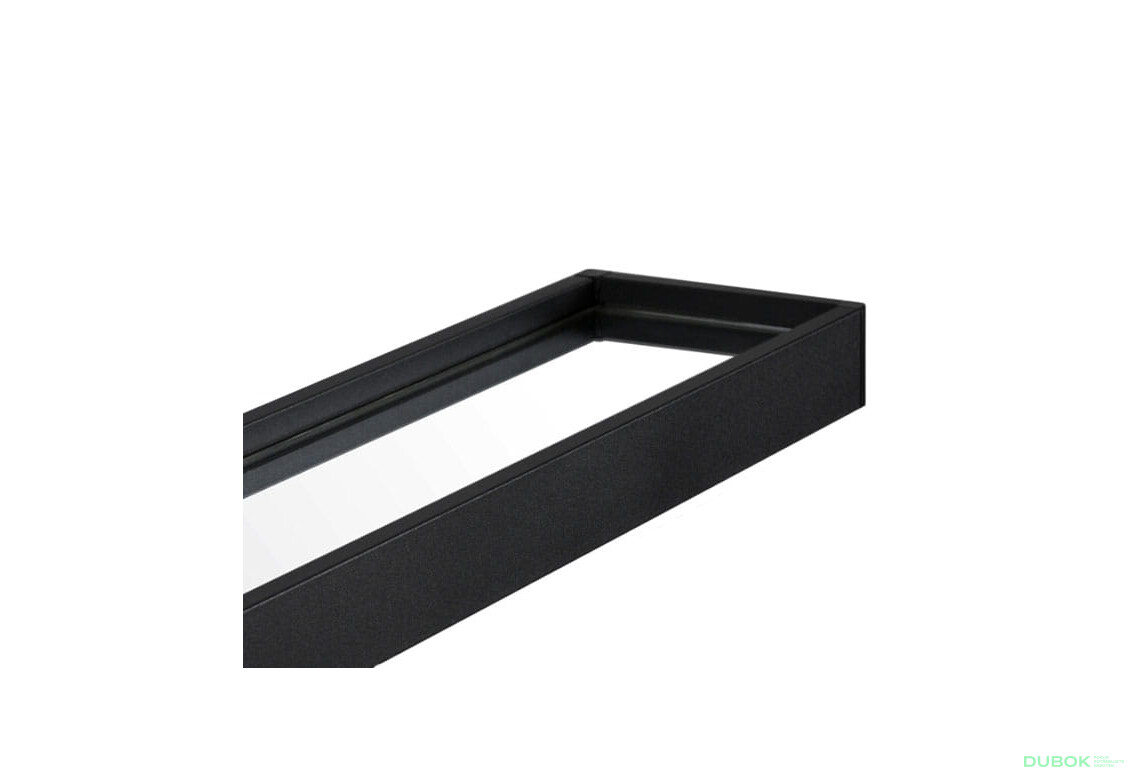Lustro z półką 60cm czarne - Fotografia 2 Fotografia 2 - Lustro z półką 60cm czarne