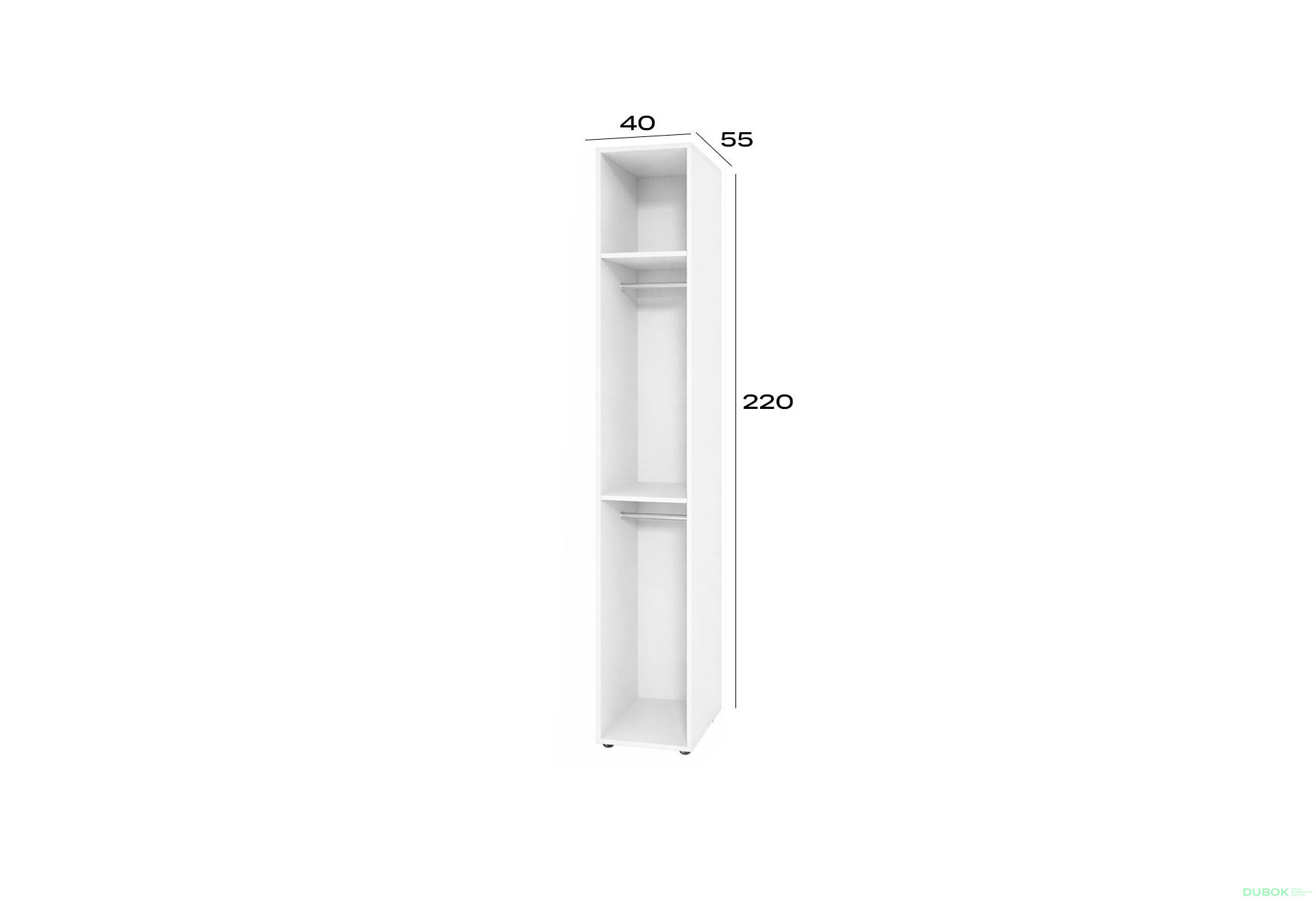 Fotografia 2 - Korpus modul 2 (h-2200*400) nymphaea alba Space