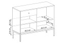 Komoda MKSZ104 Mono granat - Fotografia 8 Fotografia 8 - Komoda MKSZ104 Mono granat