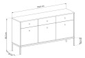 Komoda MKSZ154 Mono granat - Fotografia 7 Fotografia 7 - Komoda MKSZ154 Mono granat