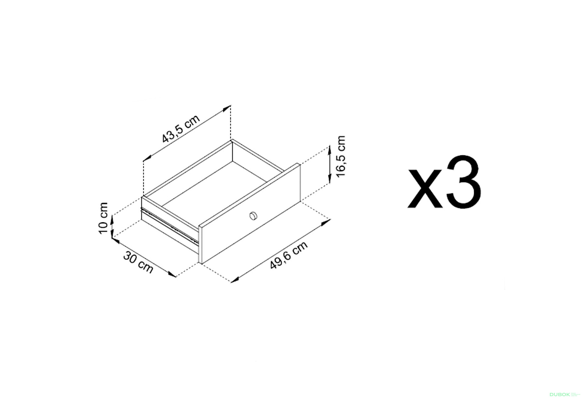 Komoda MKSZ154 Mono granat - Fotografia 9 Fotografia 9 - Komoda MKSZ154 Mono granat