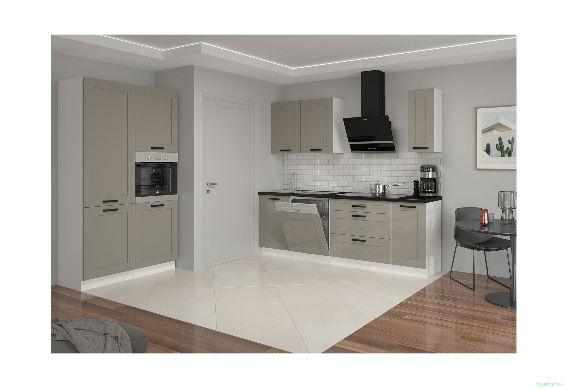 Fotografia 4 - Modulárna kuchyňa Luna biely / clay grey