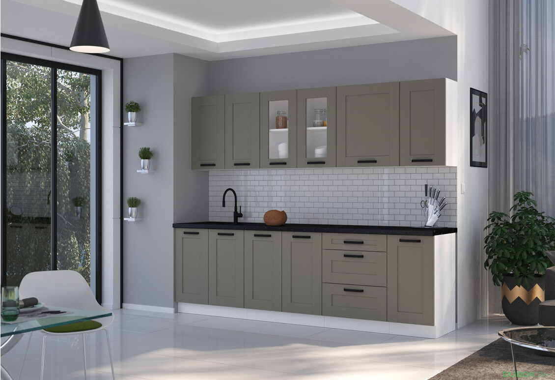 Fotografia 6 - Modulárna kuchyňa Luna biely / clay grey