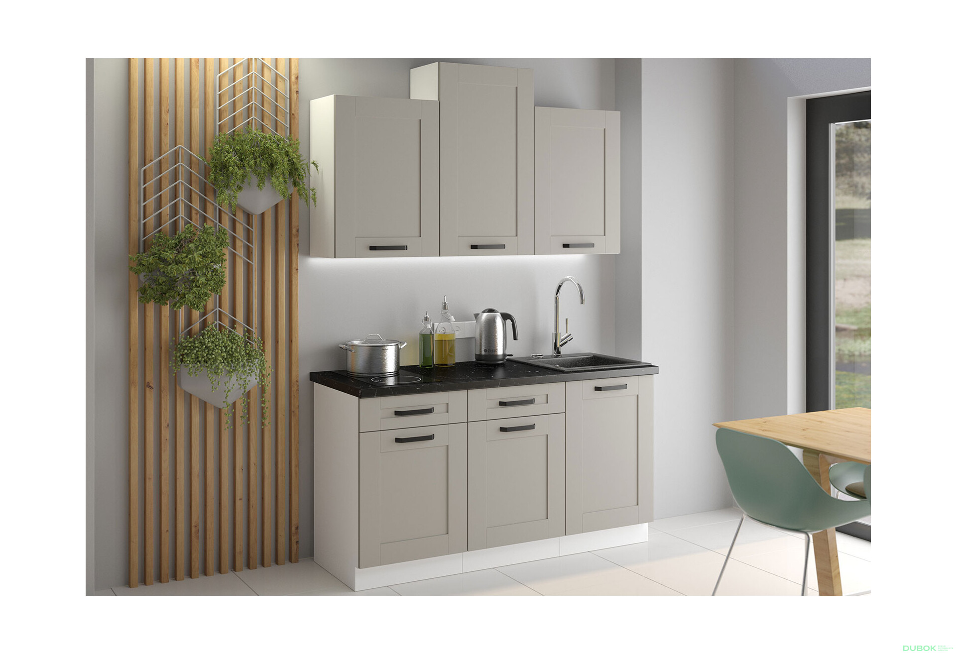 Fotografia 8 - Modulárna kuchyňa Luna biely / clay grey