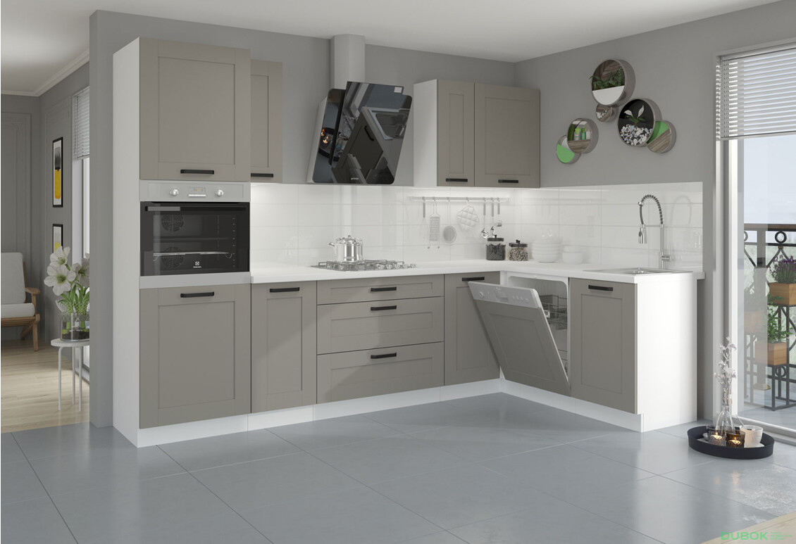 Fotografia 2 - Modulárna kuchyňa Luna biely / clay grey