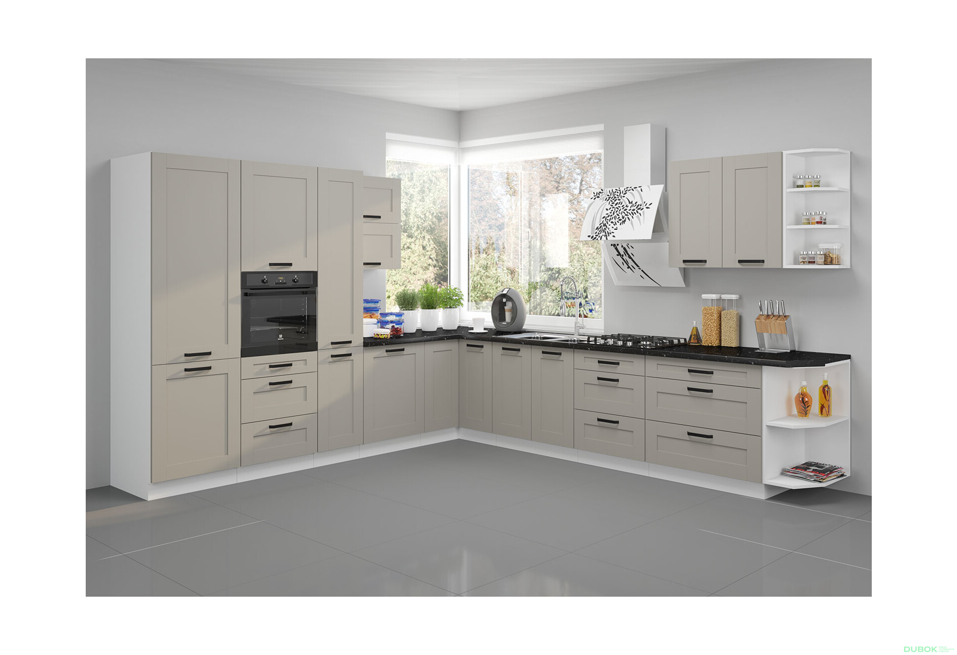 Fotografia 7 - Modulárna kuchyňa Luna biely / clay grey