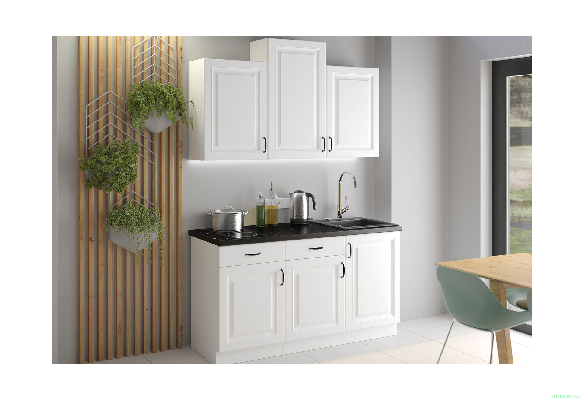 Fotografia 10 - Modulárna kuchyňa Stilo biely / biely