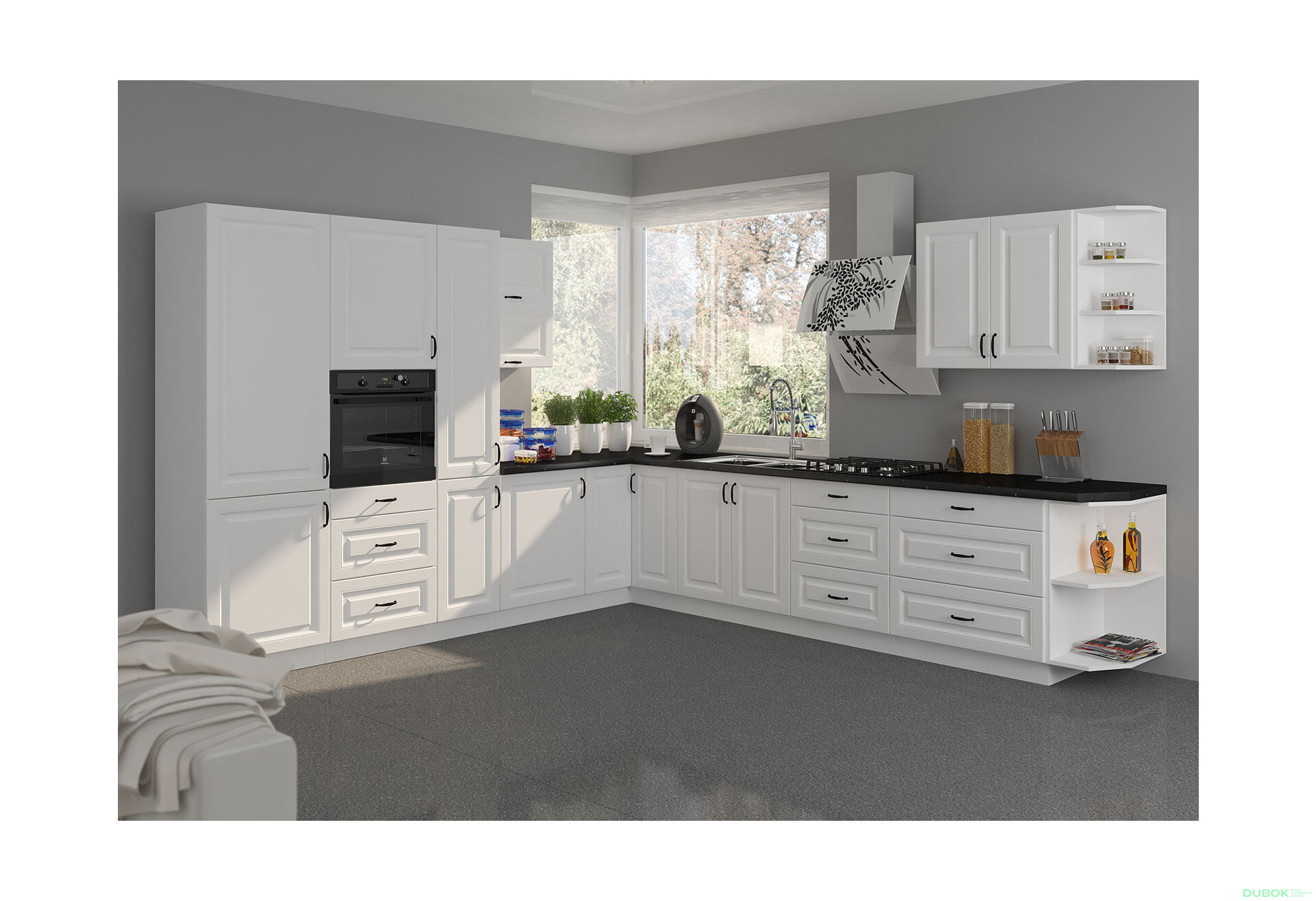 Fotografia 7 - Modulárna kuchyňa Stilo biely / biely