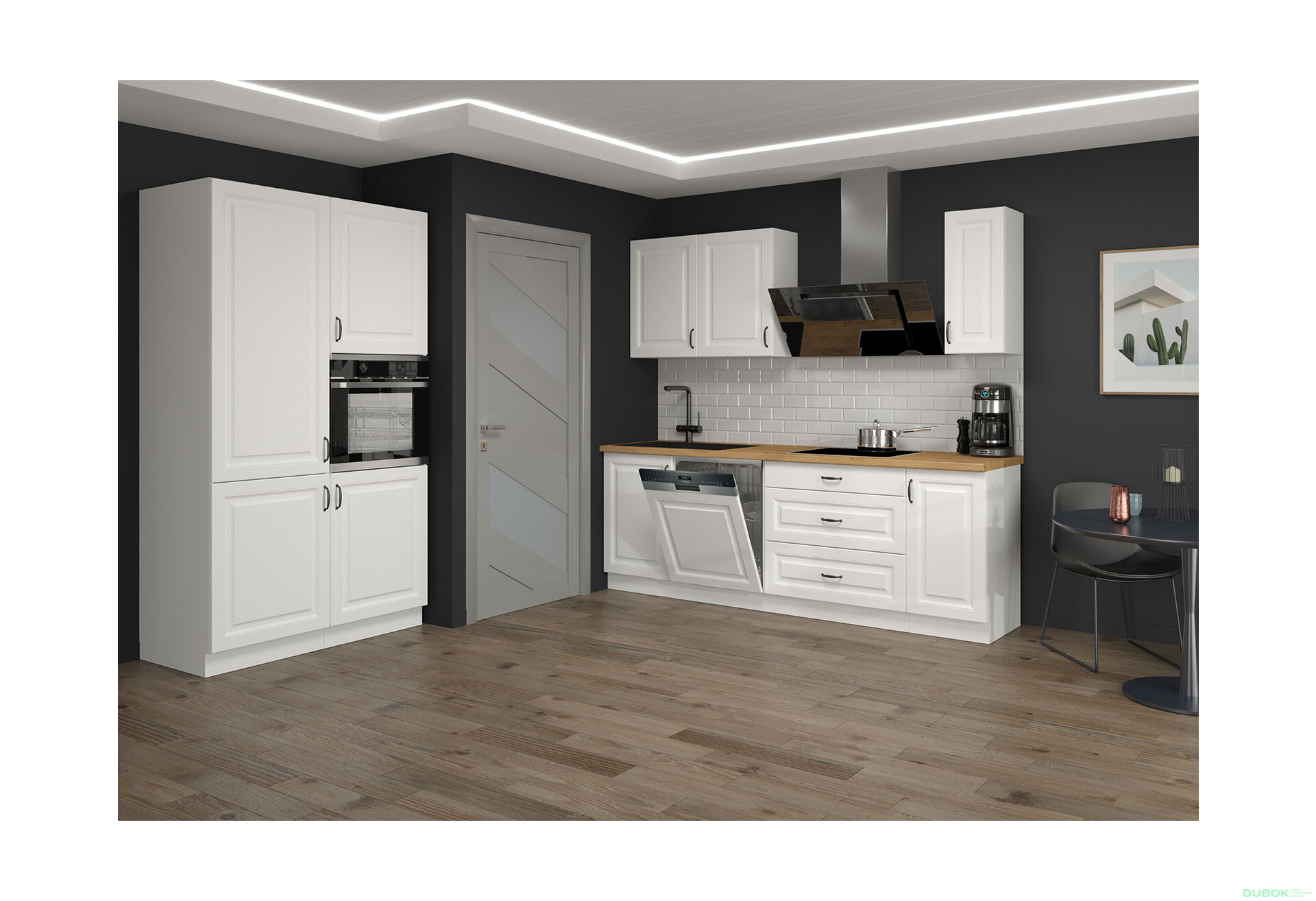 Fotografia 6 - Modulárna kuchyňa Stilo biely / biely