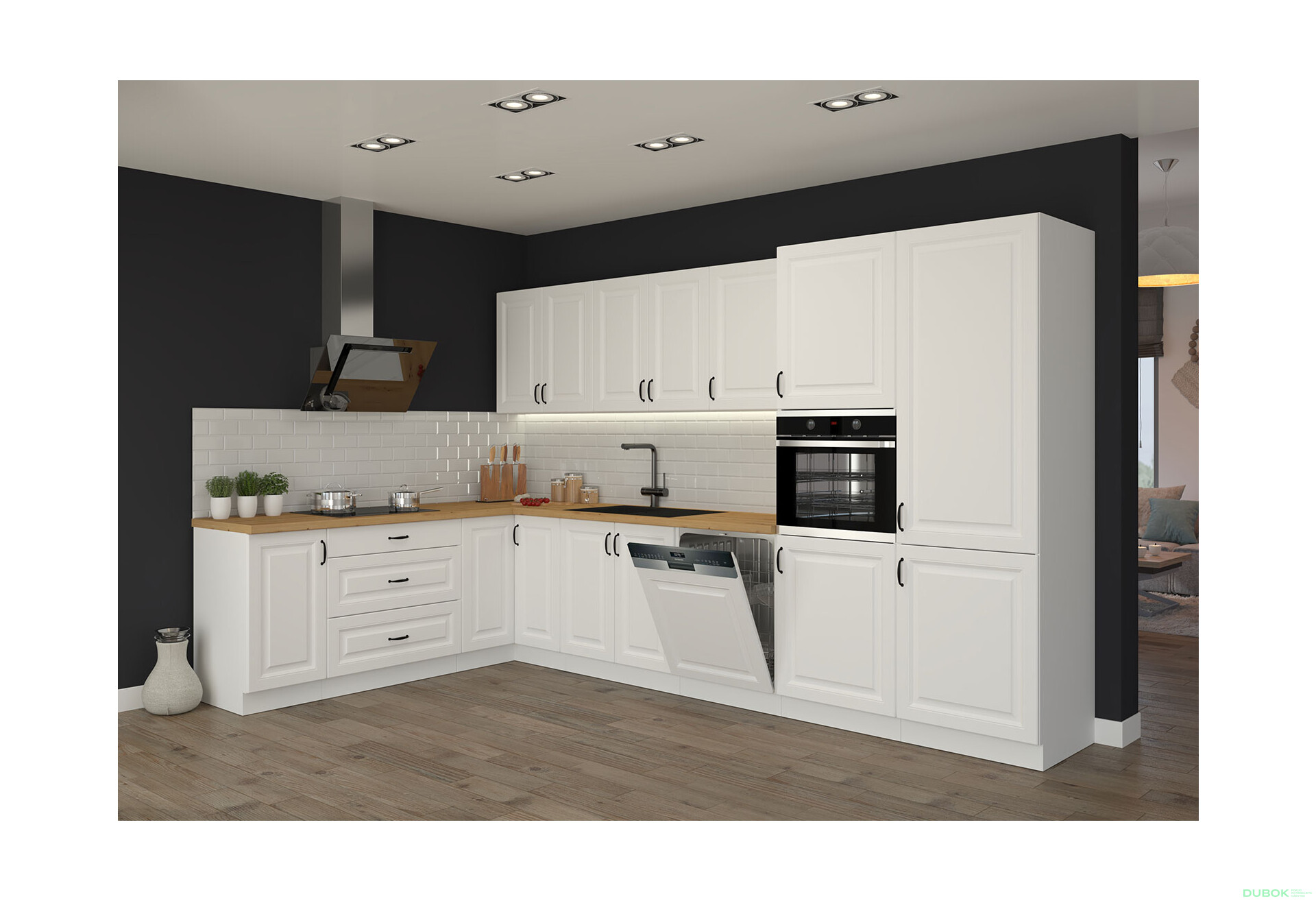 Fotografia 3 - Modulárna kuchyňa Stilo biely / biely