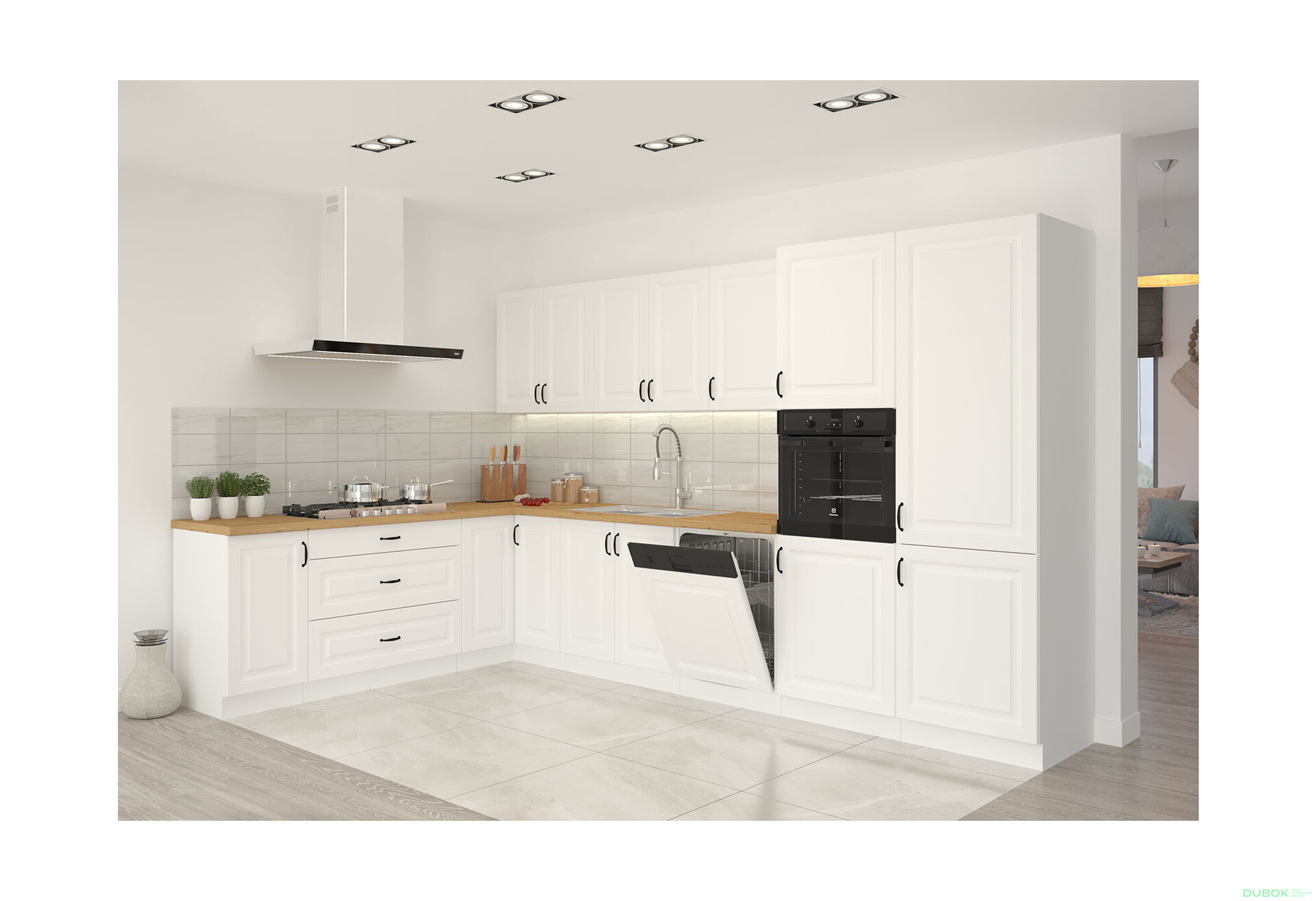 Fotografia 17 - Modulárna kuchyňa Stilo biely / biely