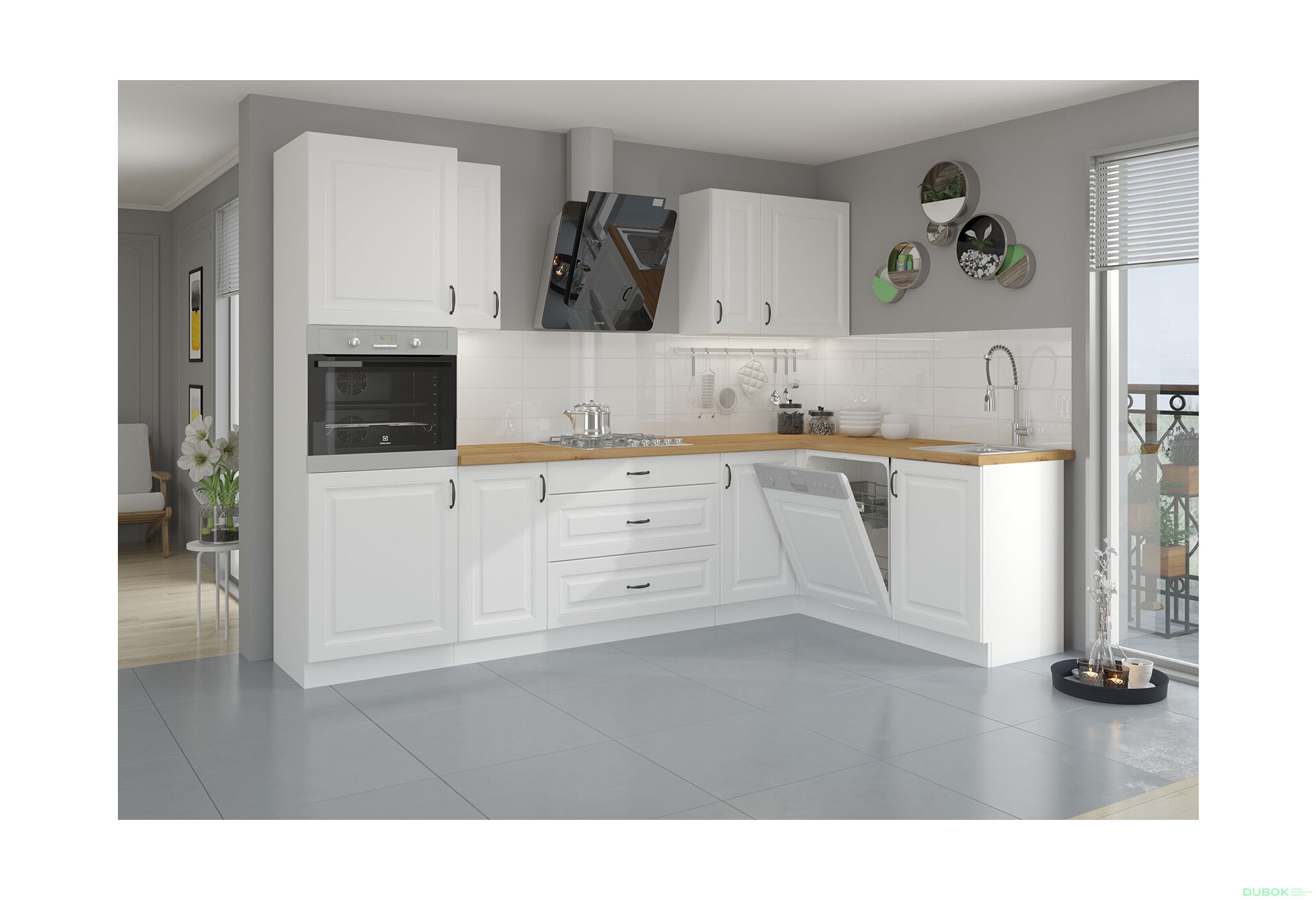 Fotografia 14 - Modulárna kuchyňa Stilo biely / biely